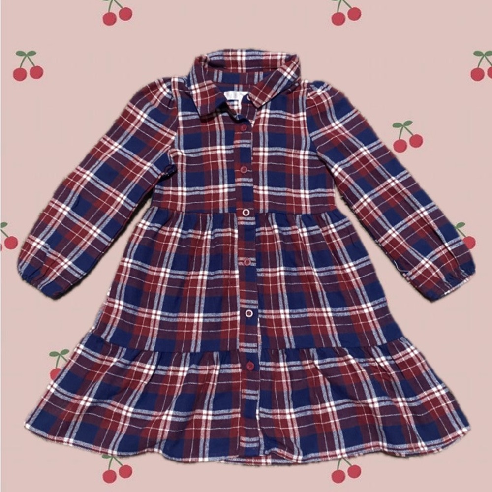Red, blue & white small Biscotti Colleziomi kids dress.